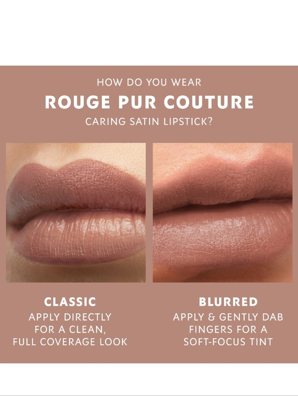 Yves Saint Laurent Rouge Pur Couture Satin Lipstick: Beige Trench (N1) .04oz NIB - Picture 3 of 6